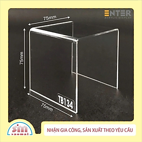 Mua Kệ livestream  Kệ mica chữ U trong suốt để đồ đa năng  Kệ trưng bày mica 3 mặt uốn Enter TB134 75x75x75mm mica dày 3mm