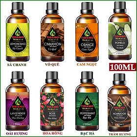 Tinh Dầu Xông Phòng Chai Lớn 100ML, Tự Chọn Mùi | Chính Hãng TIDAMO, Chiết xuất Tự Nhiên, Có Kiểm Nghiệm | Xông Thơm Phòng, Thư Giãn và Bảo Vệ Sức Khỏe