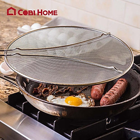 Nắp lưới đậy chảo chống văng dầu mỡ inox - nhiều loại lựa chọn