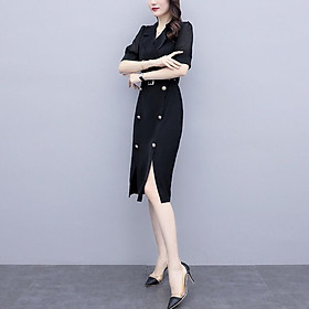 ĐẦM VEST NÚT ĐÁ KÈM NỊT - DT1349-150