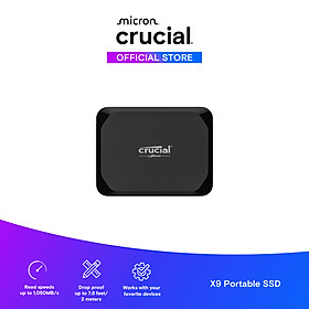 Mua Ổ cứng SSD di động 1TB SSD Crucial X9 USB 3.2 Gen-2 2x2 CT1000X9SSD9 - HÀNG CHÍNH HÃNG