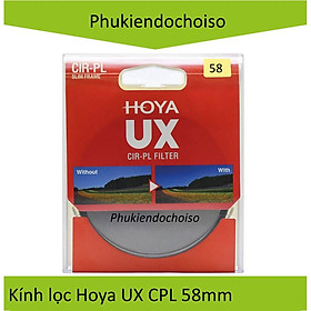 Mua Filter Kính Lọc Hoya UX CPL 58mm - Hàng Chính Hãng