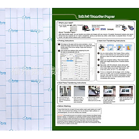 5 tờ Giấy in chuyển nhiệt kích thước A4 HT-150 cho vải màu sáng- Light inkjet transfer paper