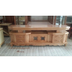 Kệ tv gỗ phòng khách gỗ sồi Nga