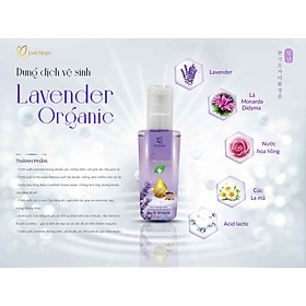 Dung dịch vệ sinh phụ nữ Lavender Organic Linh Nhâm, kháng khuẩn