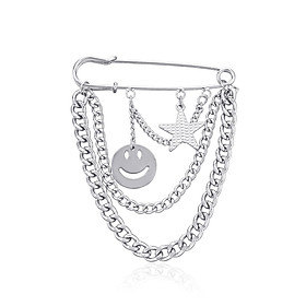 Cài áo icon smile star ghim cài quần áo cài mũ cài giày ghim trang trí phụ kiện balo túi xách đa năng