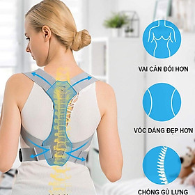 Đai Chống Gù Lưng Cột Sống DoDoDios Hỗ Trợ Cải Thiện Vóc Dáng Đủ Size Cho Người Lớn Và Trẻ Nhỏ Bảo Hành Lỗi 1 Đổi 1 - Size S 40 - 55 Kg