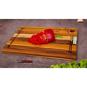 Mua Thớt Gỗ Teak Cao Cấp - Cắt Thái  Trang Trí - 30 5x20 5x1 4cm - CNRL01 | HTX DAO PHÚC SEN