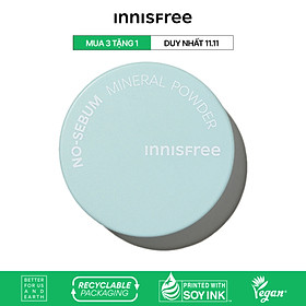 Phấn phủ kiềm dầu dạng bột innisfree No Sebum Mineral Powder 5g