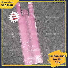 Mua 1KG Túi xốp nilon 2 kích thước ( 1 ly và 2 ly) đựng ly trà sữa  trà tắc  chanh dây  nước ép  nước mía  nước cam