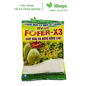 Phân bón lá đạm vi lượng RVAC FOFER X3 Xoài 100gr Ra bông đồng loạt