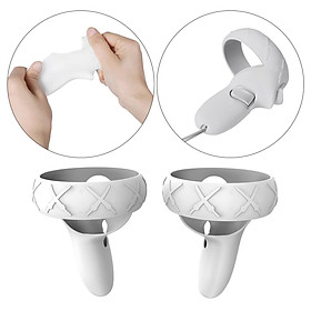 2pcs Touch Controller Grip Cover for Quest 2 VR Skin Anti-Spray Grip Accessories, Durable And Comfortable