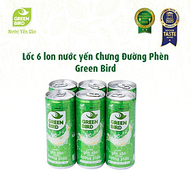 Nước Yến Sào Chưng Đường Phèn GreenBird Bổ Dưỡng Nguyên Chất Lon 240ml