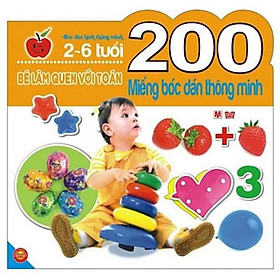 200 miếng bóc dán thông minh - bé làm quen với toán
