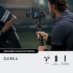 Mua Gimbal máy ảnh DJI RS 4 chống rung cho camera DSLR và Mirrorless tải trọng đến 3kg  quay dọc linh hoạt (DJI RS 4) - Hàng chính hãng