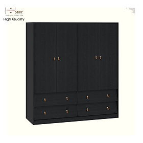 Mua HAPPY FURNITURE   Tủ quần áo 4 cửa mở 4 ngăn kéo - CALYN   TCM_254   160cm x 54cm x 174cm DxRxC