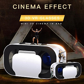 Kính 3D VR SHINECON G05A Tai nghe thực tế ảo gắn trên đầu Kính VR có thể điều chỉnh dành cho điện thoại thông minh Android 4,76 inch