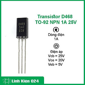 Mua Sản Phẩm Transistor D468 TO-92 NPN 1A 25V Chất Lượng Cao
