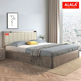 Giường ngủ ALALA20 + 2 hộc kéo / Miễn phí vận chuyển và lắp đặt/ Đổi trả 30 ngày/ Sản phẩm được bảo hành 5 năm từ thương hiệu ALALA/ Chịu lực 700kg