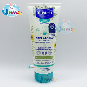  Gel Tắm Gội Cho Trẻ Sơ Sinh & Em Bé Da Chàm Thể Tạng Mustela 200ml