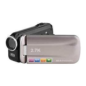 2.7K Ultra HD Mini Digital Video Camera DV Camcorder 48MP 3 Inch Rotatable LCD Touchscreen 18X Zoom Built-in LED Fill-in