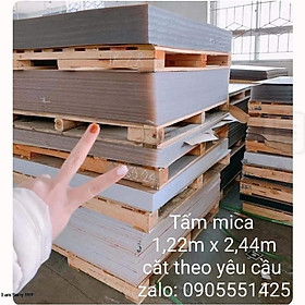 Mua Tấm mica cắt theo yêu cầu nhiều kích thước. Mi ca trong suốt dày 2mm