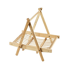 Bamboo Fruit Basket Multifunctional Snacks Rack for Kitchen Guest Room Sushi