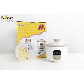 Nồi Nấu Chậm 2,5L Bear Đa Năng Nấu Cháo, Chưng Yến SUBE003 - Hàng Chính Hãng