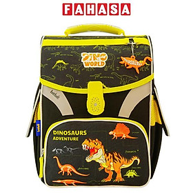 Ba Lô Chống Gù, Siêu Nhẹ Glowy Dino World - Bebé BBGL-011A - Màu Đen