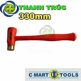 Mua Búa nhựa đầu đồng C-mart G0009 dài 330mm màu cam