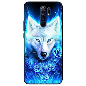 Ốp lưng dành cho Xiaomi Redmi 9 mẫu Sói Trắng