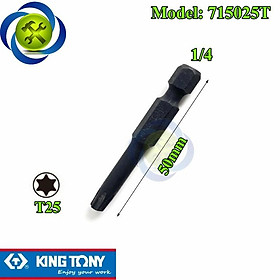 Mua Mũi vặn vít sao T25 Kingtony 715025T loại không lỗ