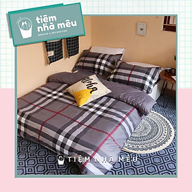 Bộ Chăn Ga Gối Cotton 3Dm6/m8/2m-Tiệm Nhà MêuSet 4 Món 2 Vỏ gối ,drap , vỏ chăn Cotton 80% B.Br Mềm Mát