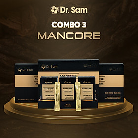Dr. Sam MANCORE sắc vóc vững vàng với hắc sâm Hàn Quốc, củ maca đen Peru - 30 gói x 10ml