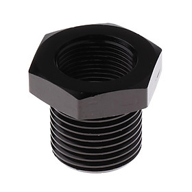 Automotive 5/8-24 to 3/4-16/5 Threaded Oil Filter Adapter Black