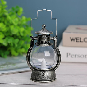 3-5pack Lantern LED Oil Lamp Table Porch Cabin Winery Light Bronze Silver
