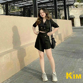 318 ĐẦM CỔ VEST VẠT ĐẮP CHÉO