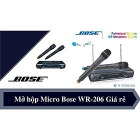 Mua Micro karaoke Bose WR 206 – Micro không dây sóng UHF – Hát nhẹ  chống hú hiệu quả