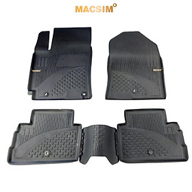 Thảm lót sàn ô tô nhựa TPE Silicon Audi Q3 2018+ Black Nhãn hiệu Macsim