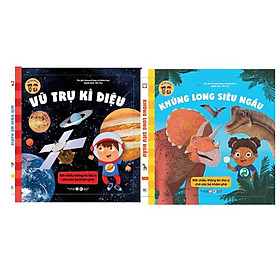 ComBo Khủng Long Siêu Ngầu + Vũ Trụ Kì Diệu - Nhà Thám Hiểm Nhí - Rất Nhiều Thông Tin Thú Vị, Chờ Các Bé Khám Phá(Bộ 2 cuốn) - Dành Cho Lứa Tuổi Mầm Non