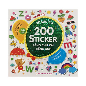 Sách - Bộ sưu tập 200 sticker - Bảng chữ cái tiếng Anh