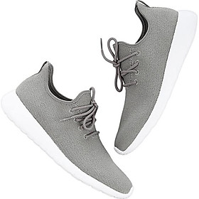 Beijing Tokyo made casual shoes men's lace fly-woven sneakers men's trot comfortable breathable Qingyan gray 42