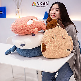 Mua Chăn Gối Văn Phòng Đa Năng ANKAN Hình Cáo Cá Voi Cừu Gấu Nhật Bản