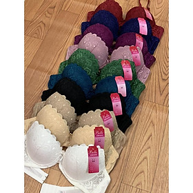 ÁO LÓT NỮ REN VẢY CÁ DÀY SIÊU NÂNG NGỰC BELLE 024B