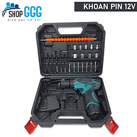 Máy khoan pin 12v ML120 - Máy bắn vít không dây đảo chiều - khoan sắt, khoan gỗ - Bộ phụ kiện 24 chi tiết