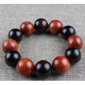 Vòng tay gỗ nam nữ phối nhiều loại gỗ size 20ly VG14