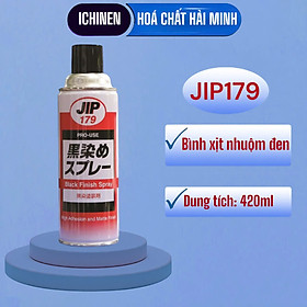 Mua JIP179 Sơn black finish spray màu đen dùng để xịt phủ  bình xịt nhuộm đen 420ml - Hàng chính hãng ICHINEN Nhật Bản