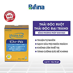 Men vi sinh Bifina Nhật bản - Nhuận tràng, Detox, làm sạch ruột,không dùng cafe - Loại EX Hộp 30 gói