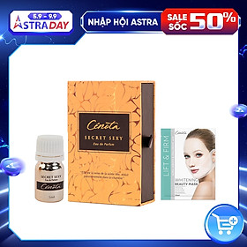 Nước hoa vùng kín Cenota 5ml TẶNG KÈM Mặt Nạ Dưỡng Trắng Da Nâng Cơ Cenota