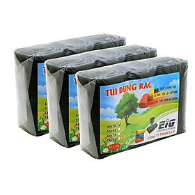 Set 3 cuộn túi rác ( CHUẨN 1 KG ) tự phân hủy đủ kích thước GD720-T1kg